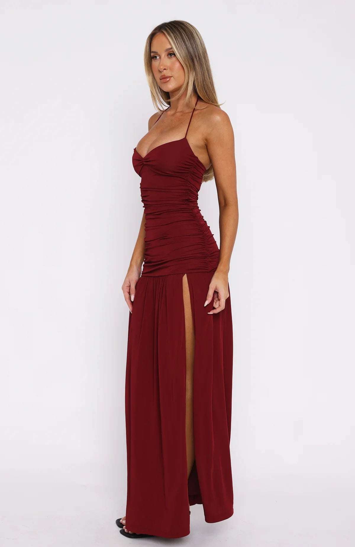 Sweet Skies Maxi Dress Burgundy