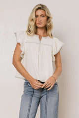 Cillian Flutter Sleeve Blouse